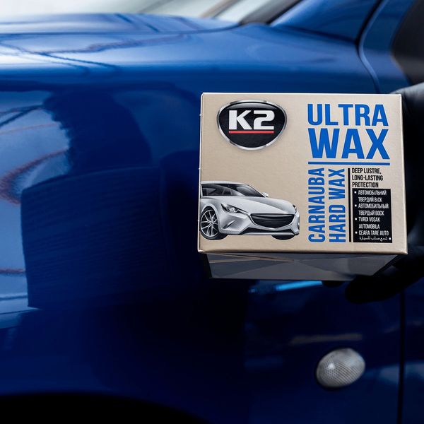 Поліроль восковий для кузова Ultra Wax 250 г з губкою K20110 фото