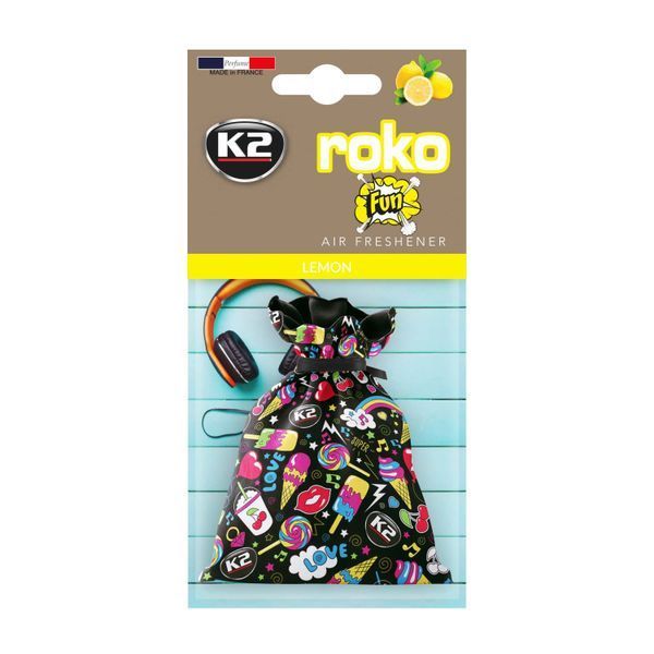 Ароматизатор для салону авто Roko Fun лимон 25 г K20326 фото