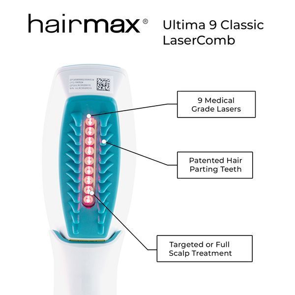 Hairmax LaserComb Ultima 9 Classic &mdash; лазерний гребінець для росту волосся HM-1000 фото
