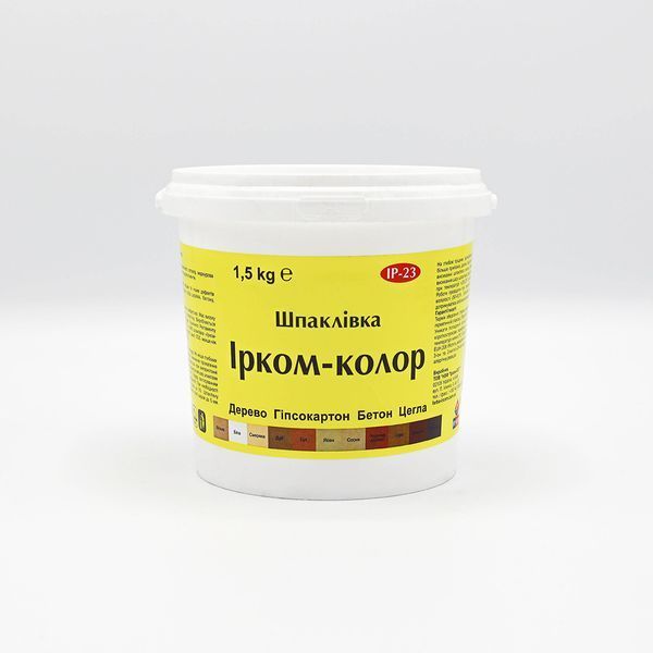 Шпаклівка Ircom Ircom Color IР-23, Горіх, 1.5 кг 1736311627 фото