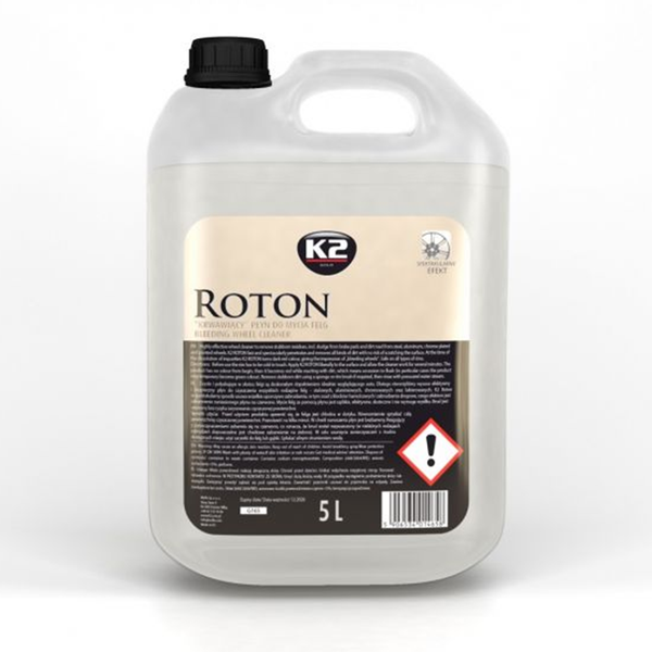 Засіб для миття та очищення дисків та ковпаків автомобіля Roton Bleeding Wheel Cleaner 5 л K20629 фото