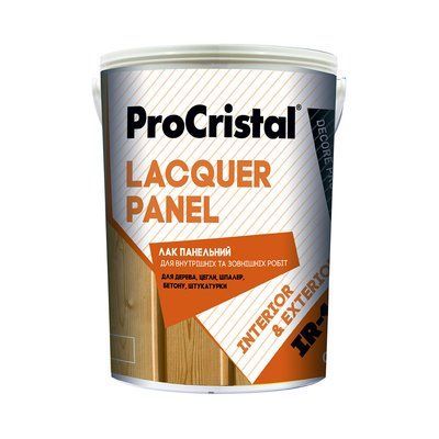 Лак панельний ProCristal Lacquer Panel IР-10, шовковисто-матовий, 2.3 л i00101514 фото