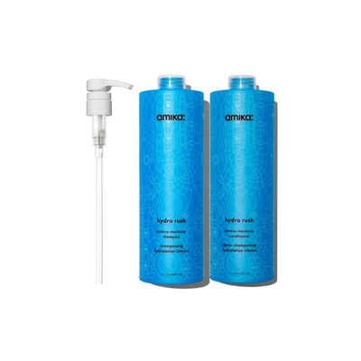 Шампунь для волос AMIKA Hydro Rush & Duo With Free Liter Pumps, 1000 мл BS-BPS-33-107245 фото