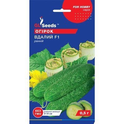 Семена Огурец гибрид Удачный F1 GL Seeds 0.5г (For Hobby407) 4823096902135 фото