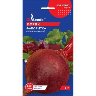 Насіння Буряк Фаворитка GL Seeds 3г (For Hobby1889) 4823096913582 фото