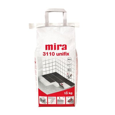 Высокоадгезивный белый клей для плитки Mira 3110 unifix, 5кг 1853718910 фото