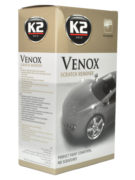 Поліроль для кузова Venox 180 г молочко з губкою K20205 фото