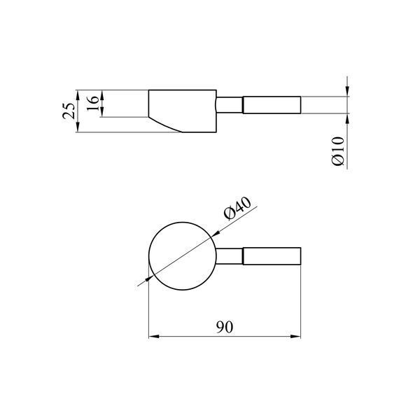 Ручка для змішувача Kroner KRP - ESG935 40 мм CV029547 фото