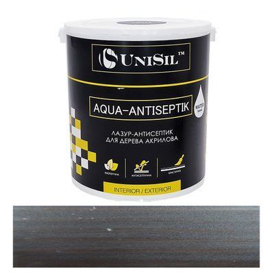 Лазур антисептик для дерева Aqua-Antiseptik Unisil венге 0.75л LAU075venge фото