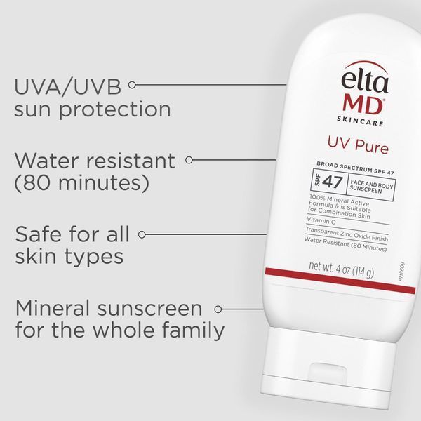 Сонцезахисний крем EltaMD UV Pure Broad-Spectrum Sunscreen SPF 47, 118 мл КОСМ00014 фото