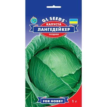 Насіння Капуста білокачанна Лангедейкер Німеччина GL Seeds 1г (For Hobby19) 4823096901442 фото