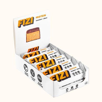 Протеїновий батончик FIZI Фундук-шоколад 45г 10шт 2514020297 фото