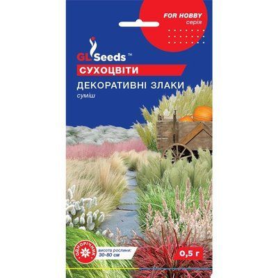 Насіння Квіткова суміш Сухоцвіти Декоративні злаки GL Seeds 0.5г (For Hobby1142) 4823096904764 фото