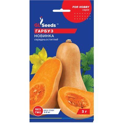 Насіння Гарбуз Новинка GL Seeds 3г (For Hobby292) 4823096907239 фото