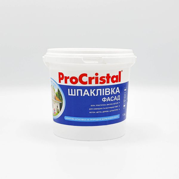 Шпаклевка фасадная ProCristal Fasad Acryl IР-21, 15 кг 1736481596 фото