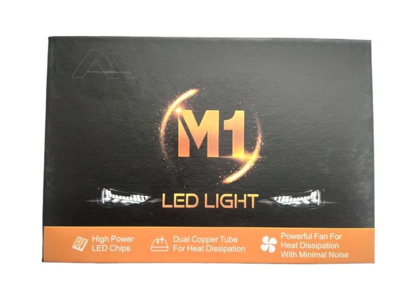 Комплект Светодиодная лампа M1 Led H7 6000K 75W 12V 2шт (M1-H7) M1-H7 фото