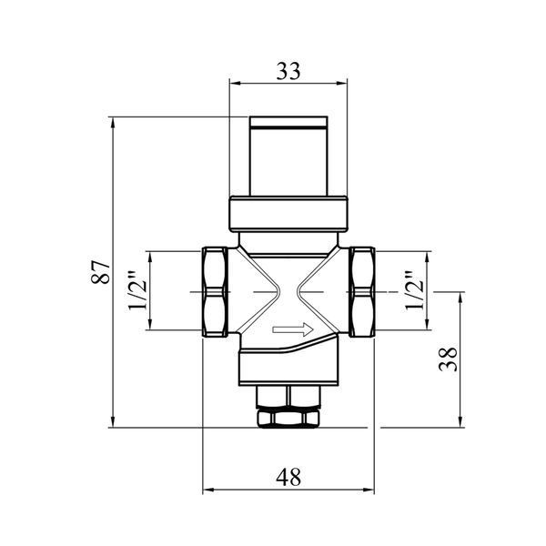 Редуктор тиску Karro 1/2" KR-80837 CV008253 фото