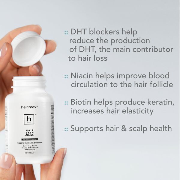 Hairmax Hair, Skin & Nails Supplements &mdash; добавка для волосся, шкіри та нігтів HM-1006 фото