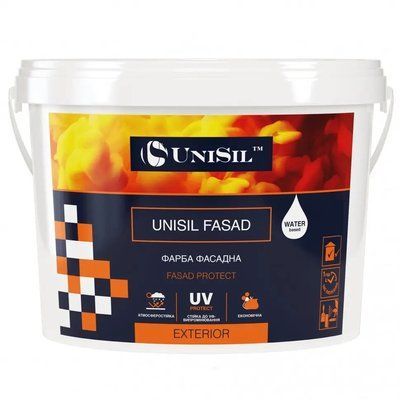 Фасадна фарба Unisil Fasad, 3.5 кг (1759862922) 1759862923 фото