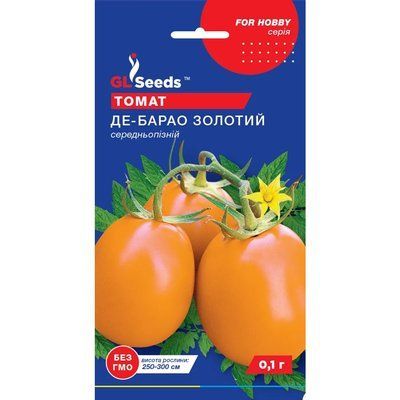 Насіння Томат Де-барао золотий GL Seeds 0.1г (For Hobby544) 4823096905402 фото