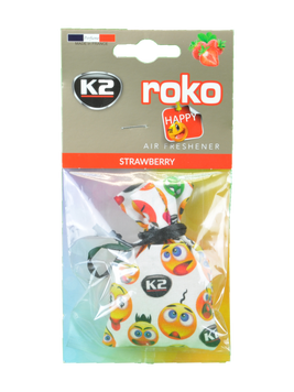 Ароматизатор для салона авто Roko Happy клубника 25 г K20312 фото
