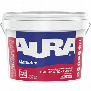 Фарба водоемульсійна Aura Mattlatex глибокий мат білий 10л (38372) 38372 фото