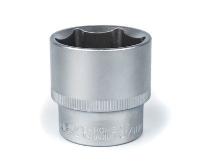 Головка торцева автомобільна шестигранна 32 мм, 1/2", Polax (25-098) 25-098 фото