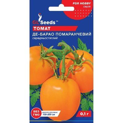Насіння Томат Де-барао помаранчевий GL Seeds 0.1г (For Hobby543) For Hobby543 фото