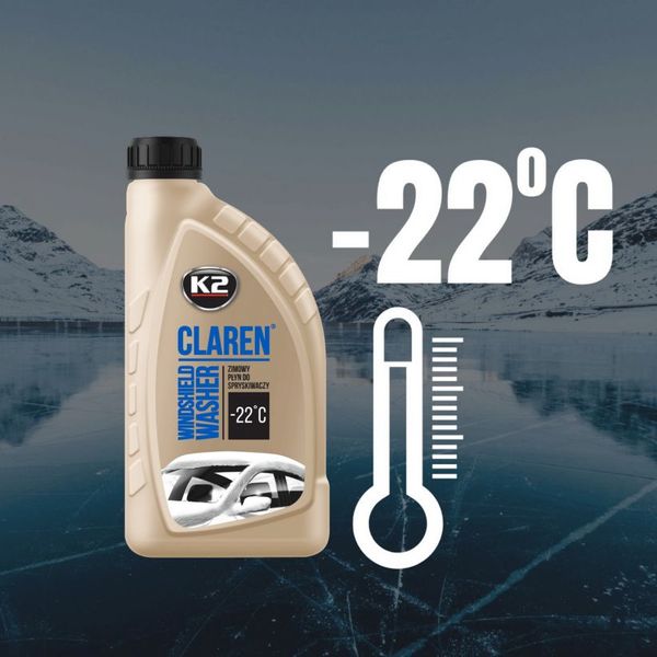 Омивач скла зимовий Claren Windshield washer -22°C нейтральний 1 л K20554 фото