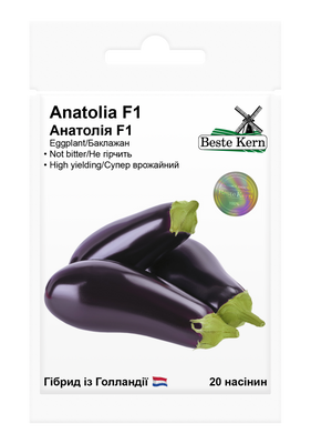 Насіння Баклажана Анатолія F1 Beste Kern 20шт 4194_1 фото