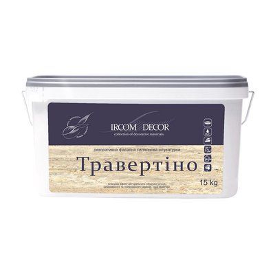 Декоративна штукатурка Травертіно, Ircom Decor ІР-59 Travertino, 25 кг 1726272945 фото