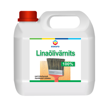 Натуральна лляна оліфа для просочування Eskaro Linaolivarnits, 1л (27269) 27269 фото