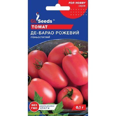 Насіння Томат Де-барао рожевий GL Seeds 0.1г (For Hobby546) For Hobby546 фото