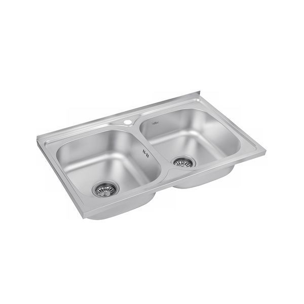 Кухонна мийка накладна Kroner KRP Satin - 5080Z (0.8 мм) CV022822 фото