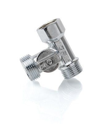 Кран прохідний IGER 1/2" x 3/4" x 1/2" КСП01 фото