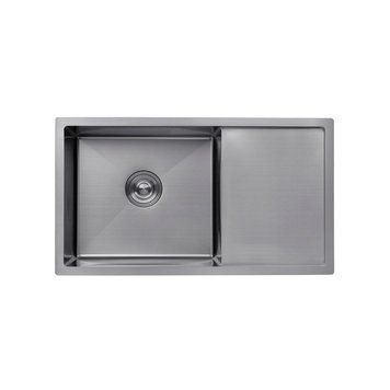 Кухонна мийка Kroner KRP Schwarze - 7844HM PVD (3/1 мм) CV025277 фото