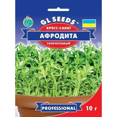 Насіння Зелень Крес-салат Афродіта GL Seeds 10г (Professional183) 4823096913889 фото