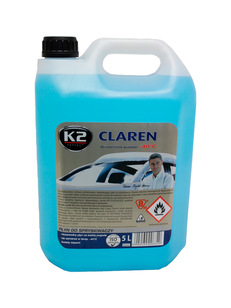 Омивач скла концентрат зимовий -40°С Claren Windshield washer concentrate нейтральний 5 л K20402 фото