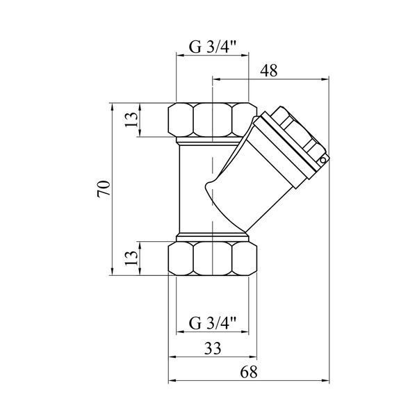 Фільтр LexLine Premium 3/4" УК3302-В латунний CV029073 фото