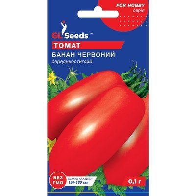 Семена Томат Банан красный GL Seeds 0.1г (For Hobby585) 4823096905860 фото