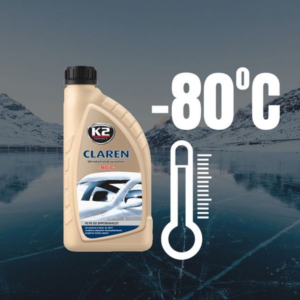 Омивач скла концентрат зимовий -80°С Claren Windshield washer concentrate нейтральний 1 л K20553 фото