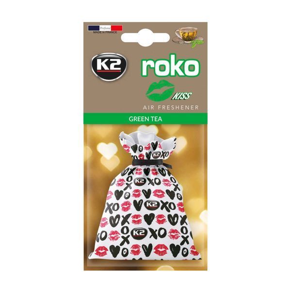 Ароматизатор для салона авто Roko Kiss зеленый чай 25 г K20318 фото