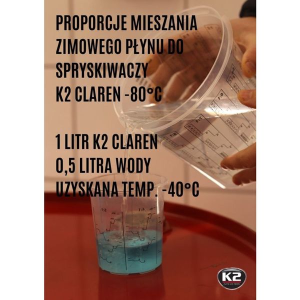 Омивач скла концентрат зимовий -80°С Claren Windshield washer concentrate нейтральний 1 л K20553 фото