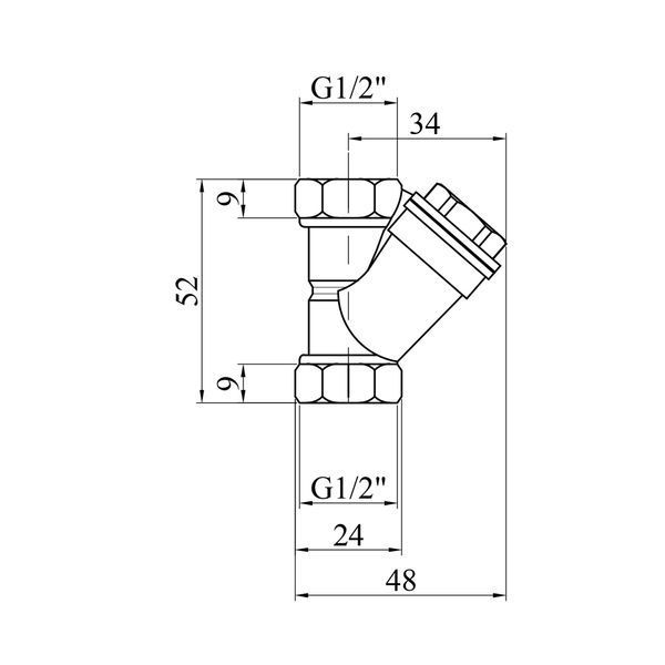 Фільтр грубої очистки води Karro 1/2" KR-5005 CV008238 фото
