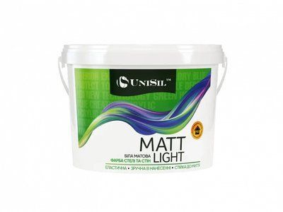Фарба інтер'єрна, Unisil Matt Light, 14 кг (1759870614) 1759870614 фото