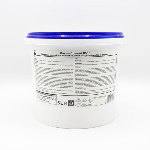 Лак мебельный ProCristal Lacquer Furniture IР-13, глянцевый, 5 л 1723981706 фото