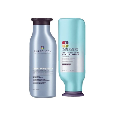 Шампунь для волосся Pureology Strength Cure Blonde & Best Blonde Duo, 266 мл BS-884486393029 фото