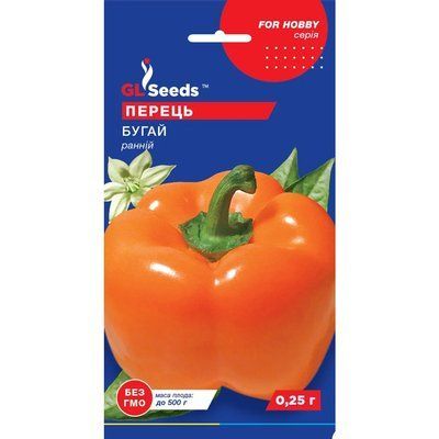 Семена Перец сладкий Бугай GL Seeds 0.25г (For Hobby726) 4823096903156 фото
