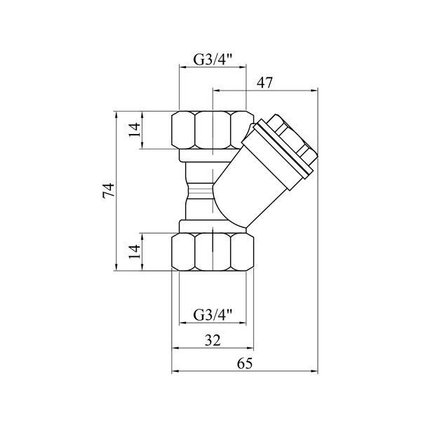 Фільтр грубої очистки води Karro Super 3/4" KR-201 CV014312 фото