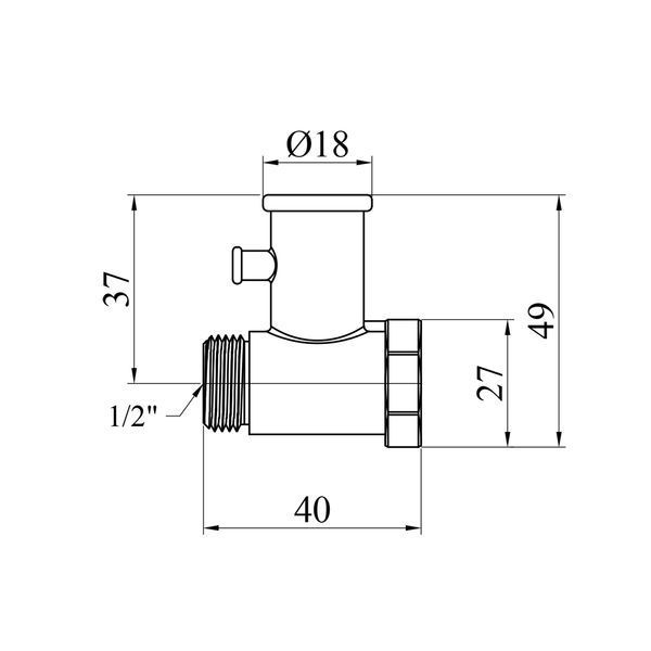 Клапан предохранительный для бойлера Karro 1/2" KR-88145 CV017535 фото